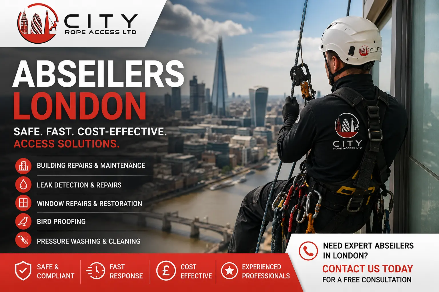 Abseilers London The Smart Choice for Building Maintenance, Repairs and High-Level Access